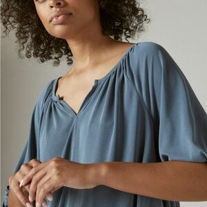 Lucky Brand Sandwash Peasant Top